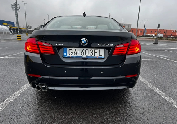BMW Seria 5 cena 57900 przebieg: 260229, rok produkcji 2012 z Gdynia małe 529